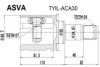 ASVA TYIL-ACA30 Joint Kit, drive shaft